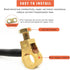 2 PCS Car Battery Terminal Connector Clamps, Pure Copper Auto Battery Cable Ends Connector, Positive & Negative Top Post Battery Terminals Set, Ca...