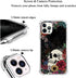 Floral Skull Case Compatible with iPhone 15 Pro Max, Sugar Skull and Flowers Case for iPhone 15 Pro Max, Unique Trendy TPU Bumper Cover Case...