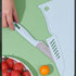 Small Plastic Cutting Board with Knife, Cutting Boards for Kitchen Reusable Plastic Utility Cutting Board Multifunctional Portable Fruit Chopping ...