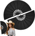 Maitys 2 Pcs Large Clap Fans for Line Dancing 13 Inches Folding Hand Rave Fan Nylon Cloth Foldable for Line Dancing Festival Craft Dance Decoratio...
