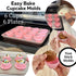 Evelots Baking Cupcake Molds - Silicone Teacup Set - 12 Pc Set - Oven-Safe - Nonstick - Muffin Cups for Bridal/Baby Shower, Birthday/Tea Party - 6...