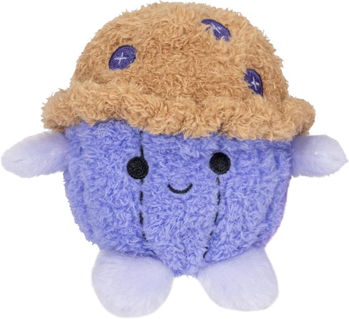 4.5-inch BreakfastBumz Plush 5-Pack - Blueberry Muffin Melissa, Coffee Colton, Toast with Rainbow Jam Timothy, Cereal Cyrus, and Strawberry Milk S...