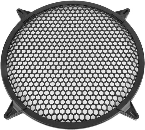 KIMISS SubWoofer Plastic Mesh Cover, Car Audio Cover Speaker Modification Cover,Car Speaker Grill 12 Guard 12inch (12 inch) (12 inch)......