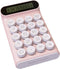Mechanical Switch Calculator,Handheld for Daily and Basic Office,10 Digit Large LCD Display (Pink)...