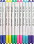 Disappearing Ink Fabric Marker Pen for Sewing Art Washable Art and Lettering 12PCS 6 Color Vanishing Air Erasable Pen...