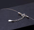 S925 Round fish line two claws Cut Clear Cubic Zirconia Pendant Necklace Silver...