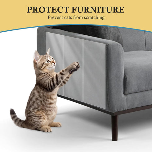 3-Pack Anti Cat Scratch Furniture Protector from Cats Scratching - 3 x 40" x 8.2" Door Protector from Dog Scratching, Door Protector from Dog & Ca...