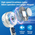 Portable Handheld Fan with Refrigeration Mode, 3 Speed Cold Wind Hand Fan, 3000mAh Battery Operated Rechargeable USB Fan, Non-Slip, Flashlight, Qu...
