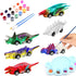 Mchochy 6 Pack Painting Dinosaur Pull Back Car Toys Arts and Crafts for Kids Age 3-12, DIY Dinosaur Painting Kits for Boys Girls Kids Christmas Pa...