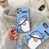 Shark Case for iPhone 14 Pro Max with Sling,for iPhone 14 Pro Max Case Funny Sharks,Blue Design Soft Bumper Protective Case Cover for iPhone 14 Pr...