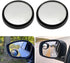 2 Pieces Blind Spot Mirror - PSLER 2" Round HD Glass Convex Rear View Mirror with Frame, 360° Wide Angle Side View Mirror Accessories with Self Ad...