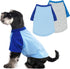 2 Pack Puppy Clothes for Small Dogs Summer Dog Shirt Soft Stretchy Dog Clothes for Medium Dog T-Shirts Lightweight Dogs Pet Cat Vest Clothing (Blu...