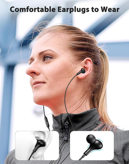 USB C Headphones Wired Earbuds with Microphone HiFi Stereo Deep Bass Noise Cancelling Multiple Music Sound Effects In Ear Earphones for Live Singi...