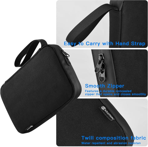 Travel Case Compatible with ProtoArc XK01 Full-Size Foldable Bluetooth Keyboard, Keyboard Storage Bag with Mesh Pouch for Folding Wireless Portabl...