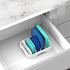 Simple Houseware Food Container Lid Organizer, Adjustable Dividers Lids Storage, 10''x8'', White...