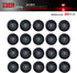 TMH 3/4 Inch Mount Smoked Lens RED LED Small Clearance Side LED Marker Lights Trailer Truck RV ATV Car Bus Van (Pack of 20)...