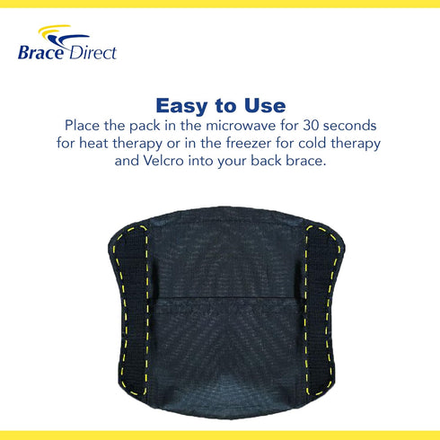 Brace Direct Hot/Cold Pack Insert for Most Back Braces- Rapid Back Pain Relief- Hot/Cold Therapy Gel Back Reusable Ice Pack for Lower Back...