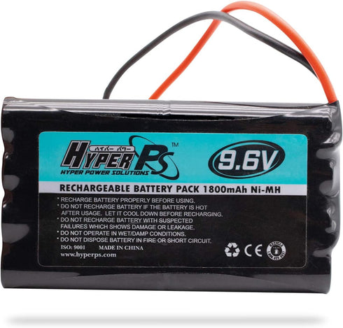 9.6V 1800mAh Ni-MH 8 Cell Rechargeable Replacement Battery Pack for RC Car, Boat, Robot, Airplane, Airsoft Guns...