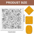CHGCRAFT Polymer Clay Texture Sheets Rose Background Silicone Texture Stamp Sheets for Polymer Clay Texture Mat for Making Earrings Jewerly, Polym...