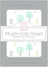 SwaddleDesigns Softest Cotton Muslin Fitted Crib Sheet/Toddler Sheet for Baby Boy & Girl, Green Woodland...