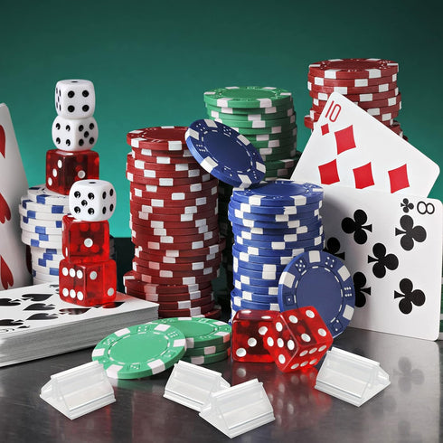 Maitys 24 Pcs Plastic Game Piece Stands Card Stands Plastic Card Holder Games Board Markers DIY Game Card Stands for Board Game Party(Transparent)...