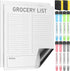 2 Pcs Magnetic Dry Erase to Do List Grocery List Pad Whiteboard Sheet for Fridge 10" x 12" Magnetic to Do List White Board with 8 Whiteboard Marke...