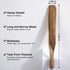 Spurtle for Sourdough Starter, Spreading, Cooking, Mixing, Reaching Bottom of Jar, Kitchen Utensils, Spurtles Kitchen Tools Wooden Kitchen Utensil...