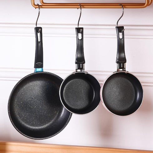 Zoofen 4.7" Frying Pan Mini Round Egg Skillet Non Stick One Egg Fry Pan Breakfast Pan with Long Handle...
