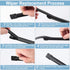 Silicone Windshield Wiper Blades Refills (Pack of 2), Adjustable Automotive Rubber Frameless Window Boneless Insert Wiper Blade Refill Universal f...