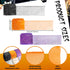 Craftsatin 3 Rolls 60 Yards Halloween Decor Mesh Ribbon Wired Edge Craft Ribbon 2.5 Inch x 60 Yards Purple Orange Black Glitter Ribbon for Gift Wr...