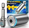 Universal Socket Tool Gifts for Men - Super Universal Grip Socket Set Unscrew Any Bolt with Power Drill Adapter 7-19mm Fathers Day Birthday Gift C...