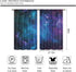 Cinbloo Galaxy Kitchen Curtains Out Space Wall Art Rod Pocket 27.5W x 39L Inch Blue Nebula Universe Room Decor Starry Star Fantasy Night Sky Print...