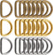 BronaGrand 120 Pieces 1/2inch Metal D Ring Buckles D-Ring Loop for Handbag Purse Clothes DIY Accessories,3 Colors...
