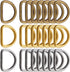 BronaGrand 120 Pieces 1/2inch Metal D Ring Buckles D-Ring Loop for Handbag Purse Clothes DIY Accessories,3 Colors...
