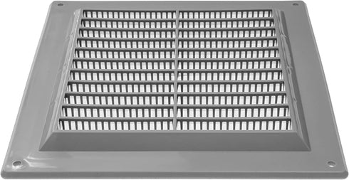 6" x 6" Inch Gray Air Vent Cover with Built-in Pest Guard Screen, HVAC Vent Duct Cover, Vent Cap, Quality Plastic