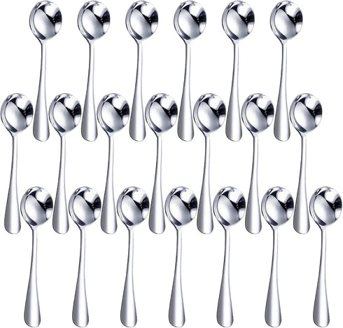 LOVEINUSA 20PCS Mini Coffee Spoons, 4.6 Inch Tea Spoons Demitasse Espresso Spoons Stainless Steel for Soup Dessert Ice Cream Cake...