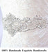 Pardecor Belt with Rhinestone Bridal Wedding Dress Belt Silver Crystal Rhinestone Pearl Belts Beaded Women's sash for Bridesmaid Gowns...