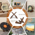 Plate Stand, 6.5 Inch Bowl Stands for Display, Wooden Easel Frame Holder, Display Stand for Large Deep Bowls Platters and Dishes, 6.5" H x 9" W x ...
