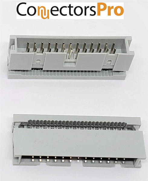 Pc Accessories 10-Pack 2X13 26P Dual Rows 2.54mm Shrouded IDC Male Header, 26 Pins Connectors...