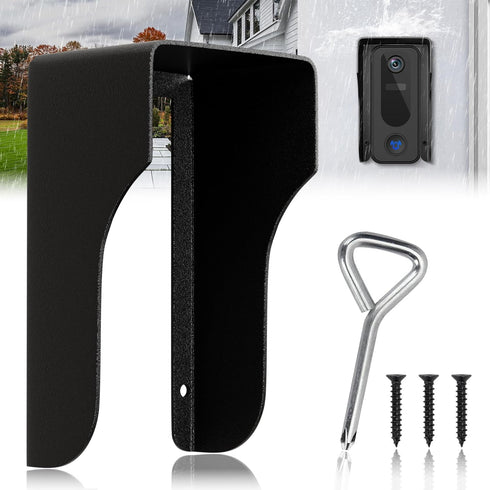 Doorbell Rain Cover,Ring Doorbell Cover,Waterproof Ring Doorbell Anti-Glare Cover?Ring Doorbell Rain Shield/Protector/Plate/Guard,Suitable for Acc...