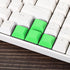 PATIKIL 1U Blank Keycaps, 10 Pack Universal PBT Keyboard Replacement Accessories for MX Mechanical Keyboard, Green...