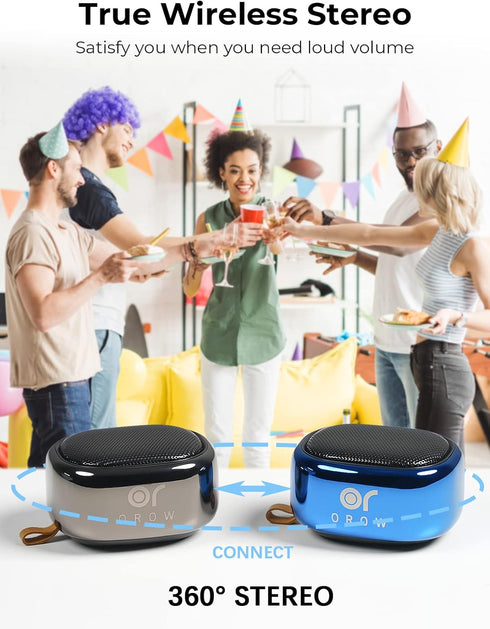 Small Bluetooth Speaker,Mini Portable Wireless Speaker,49-Foot Bluetooth Range,Enhanced Bass,Support TF Card,Bluetooth Speaker for iPhone,Travel,H...