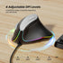 Nulea M504 Wired Vertical Mouse, USB Optical Ergonomic Mouse Wired with 4 Adjustable DPI, 11 RGB Backlight Modes, Compatible for Laptop, PC, Deskt...