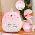 SQEQE Cat Plush Toy Unicorn Cat Stuffed Animal Cute Birthday Cat Plushies Pillow Soft Plushie Doll Gifts for Kid Decor(Pink Caticorn, 10 Inch)...