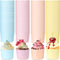 100 Pieces Baking Cups Cupcake Wrappers for Muffins 5.5 oz Multi Color Baking Cups for Desserts Baby Showers Birthday Party Celebrations (Pastel C...