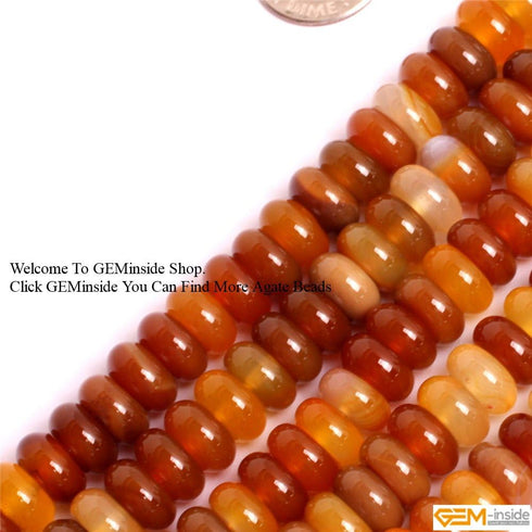 GEM-Inside Natural Spacer 5x10mm Abacus Beads Botswana Agate Gemstone Loose Beads for Jewelry Making Jewelry Beading Supplies for Women...