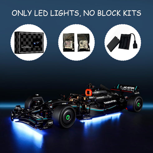 LED Light Kit for Lego 42171 Mercedes-AMG F1 W14 E Performance Set, Compatible with Lego 42171 Building Blocks Model(Not Include Blocks Set)...