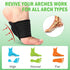 Ailaka 2 Pair Compression Cushioned Arch Support Brace, Plantar Fasciitis Sleeves for Pain Relief & Sore, Flat Feet, Heel Spurs...