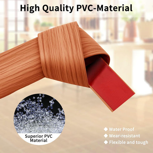 Floor Transition Strip Floor Cover Strips Self Adhesive, Carpet Transition Wood to Tile, 6.56Ft Strip Flooring Transitions Laminate, Vinyl Floor F...