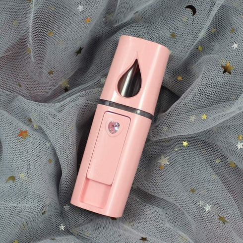 2 Pack Nano Facial Mister 20ml/30 ml Mini Face Humidifier Portable Facial Sprayer USB Rechargeable Handy Skin Care Machine for Face Hydrating, Dai...